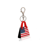 American Flag Shape Keyring